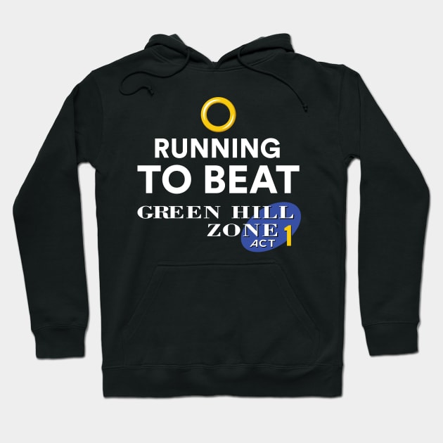 Running to beat Green Hill Zone Hoodie by J31Designs